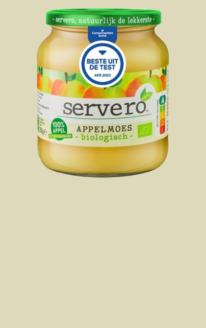 Servero Appelmoes BIO als beste getest, en dat zonder toevoegingen!